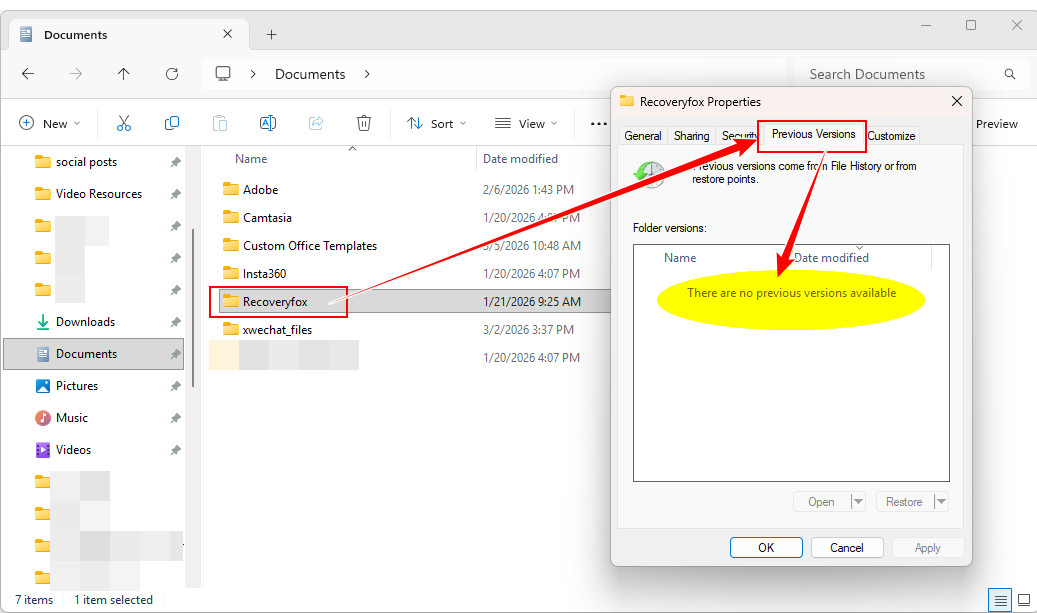 File non incluso nel backup