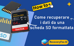 Recuperare una scheda SD formattata