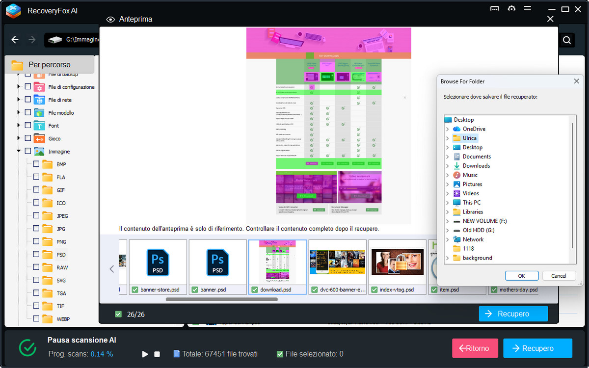 Recupero e salvataggio RecoveryFox